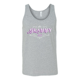 Grammy PURPLE/WHITE Full Back UNISEX Tank Top