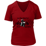 Let that Shit Go!  Open Road Girl Women's Vneck Tee
