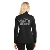 BLACK Open Road Girl Soft Shell Jacket - PICK YOUR LOGO COLOR!!