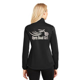 BLACK Open Road Girl Soft Shell Jacket - PICK YOUR LOGO COLOR!!