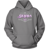 Gemma PURPLE/WHITE Sweatshirt UNISEX-Hoodie