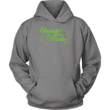 GREEN  READY TO RIDE WITH SWIRLS UNISEX PULLOVER HOODIE