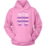 PURPLE I Love To Ride UNISEX Sweatshirt-Hoodie