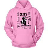 I AM...Inspiration UNISEX Open Road Girl Hoodie, 8 COLORS