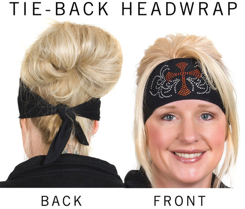 Open Road Girl Rhinestone Tieback Bandana Headwraps