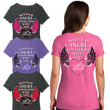 May your Angel Always Ride with You Frost V-neck Shirt, 3 Colors