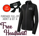 Open Road Girl Full Zip Jacket with Headwrap | Women’s Motorcycle Apparel with FREE Headwrap
