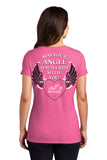 May your Angel Always Ride with You Frost V-neck Shirt, 3 Colors