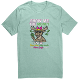 Show_me_the_Money_UNISEX_Tee_Heather_Mint_Front_Mockup.png