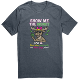 Show_me_the_Money_UNISEX_Tee_Heather_Navy_Front_Mockup.png