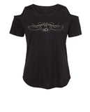 Open Road Girl Cold Shoulder Tee, Available in 4 COLORS