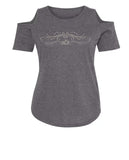 Open Road Girl Cold Shoulder Tee, Available in 4 COLORS