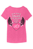 May your Angel Always Ride with You Frost V-neck Shirt, 3 Colors