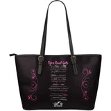 PINK OPEN ROAD GIRL MANIFESTO LARGE PU LEATHER TOTE