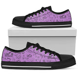 Full Color Scatter Design Open Road Girl Canvas Shoes, 10 COLORS