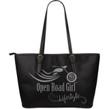 It's a Lifestyle Open Road Girl LARGE PU LEATHER Tote, 9 COLORS