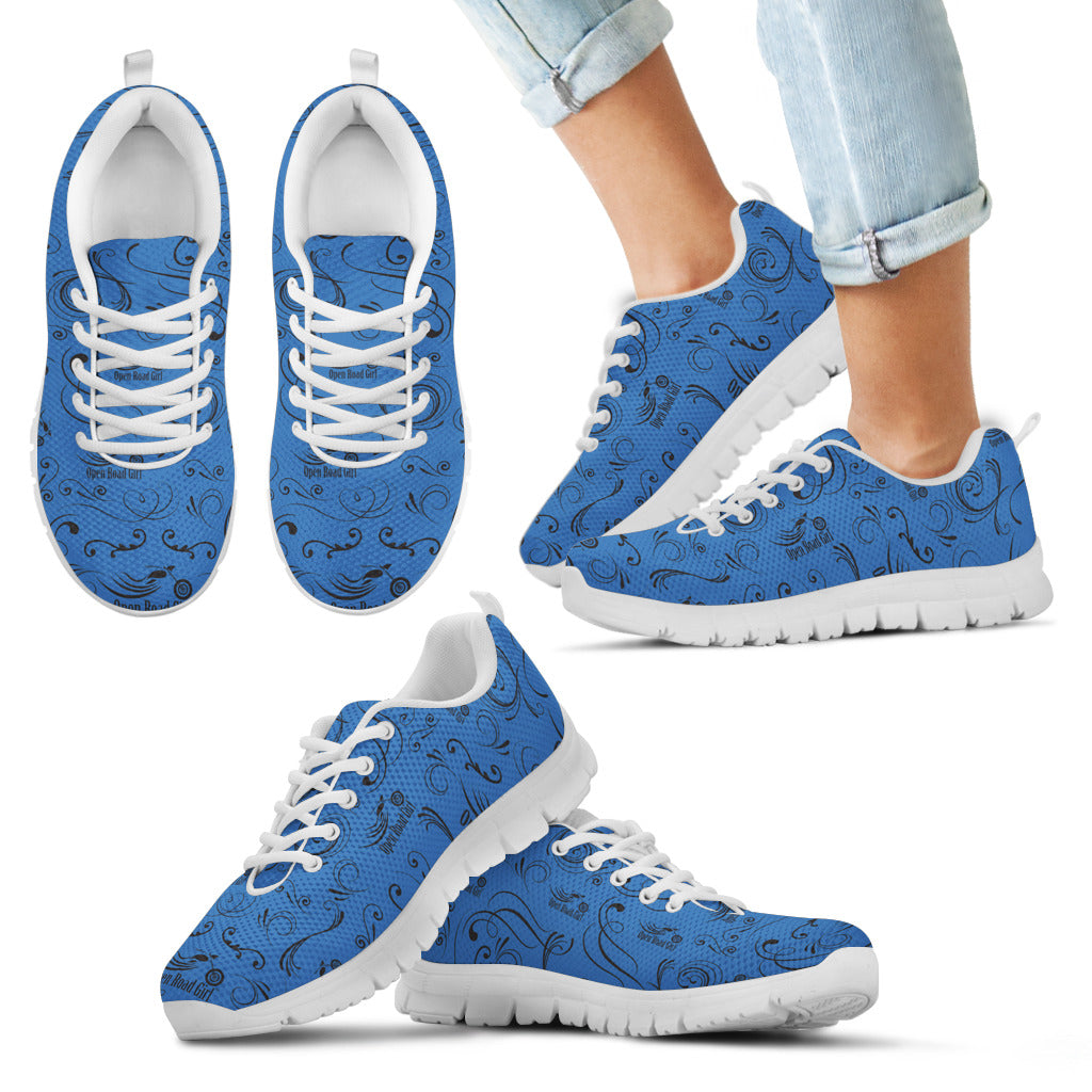 SCATTER DESIGN-10 COLORS-Open Road Girl CHILDS Tennis Shoes