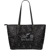 Scatter Open Road Girl LARGE PU LEATHER Tote, 9 COLORS