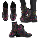Open Road Girl SCATTER Design PU Leather Boots, 9 COLORS