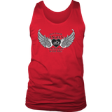 RED OR BLUE May your Angels Always Ride with You UNISEX Tank Top (2) COLORS
