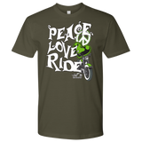 GREEN Peace Love Ride UNISEX Tee Shirt