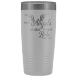 MAY YOUR ANGELS GUIDE YOUR RIDE (20 ounces) Travel Mug, 12 COLORS
