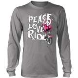 PINK Peace Love Ride Unisex Long Sleeve Shirt