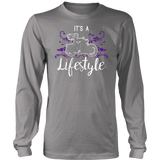 PURPLE It’s a Lifestyle UNISEX Long Sleeve T-Shirt- Crewneck