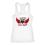 RED Not Sisters by Blood...Open Road Girl Razorback Tank Top