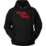RED READY TO RIDE UNISEX PULLOVER HOODIE