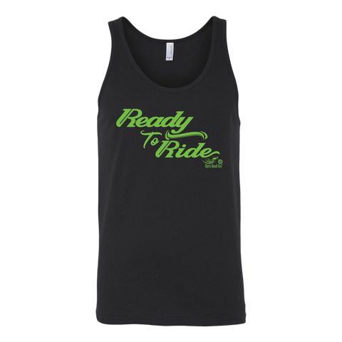 GREEN READY TO RIDE UNISEX WIDE BACK TANK TOP
