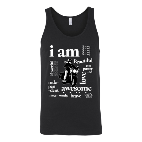 I AM...Inspiration UNISEX Open Road Girl Wide Back Tank Top