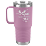 ANGELS GUIDE YOUR RIDE (20 OUNCES) TRAVEL MUG WITH HANDLE, 16 COLORS