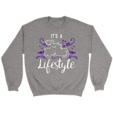 PURPLE It’s a Lifestyle UNISEX Sweatshirt-Crewneck