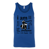 I AM...Inspiration UNISEX Open Road Girl Wide-Back Tank Top, 5 COLORS