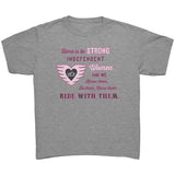 Pink/White Here is to Strong Independent Women CHILD Tee, 3 COLORS