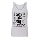 I AM...Inspiration UNISEX Open Road Girl Wide-Back Tank Top, 5 COLORS