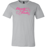 PINK Ready to Ride with Swirls MEN'S STYLE Crew Neck Tee