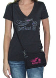PINK Open Road Girl Durable Canvas Hip Purse