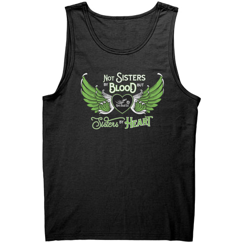 Green Not Sisters by Blood...Open Road Girl Wideback UNISEX Tank Top