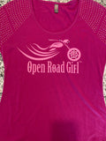 SMALL ONLY - PINK Open Road Girl Bling Ladies Shirt
