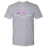 GiGi PURPLE/WHITE UNISEX Short Sleeve T-Shirt- Crewneck