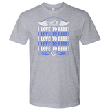 ROYAL BLUE I Love To Ride UNISEX Short Sleeve T-Shirt- Crewneck