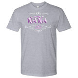 Nana PURPLE/WHITE UNISEX Short Sleeve T-Shirt- Crewneck