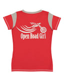 Open Road Girl Lace Up Jersey Tee, 4 COLORS