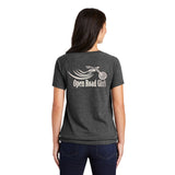 Open Road Girl Ladies Cinch Tee with Drawcords, 2 Colors