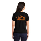 Open Road Girl Ladies Cinch Tee with Drawcords, 2 Colors