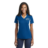 BLUE Open Road Girl 2-Toned Sport-Wick® Polo, 2 COLORS