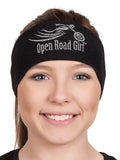 silver Tie-back Stretchy Rhinestone Bandana Sparkly Open Road Girl Design, 9 Colors