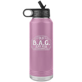 OLD B.A.G. BADASS GRANDMA OPEN ROAD GIRL (32 OUNCES) INSULATED WATER BOTTLE, 16 COLORS